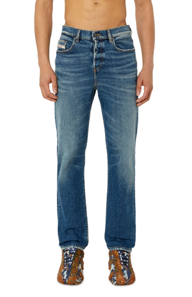 Diesel 2020 D-viker 007l1 Men Jeansregular Fit Straight Leg Rrp352