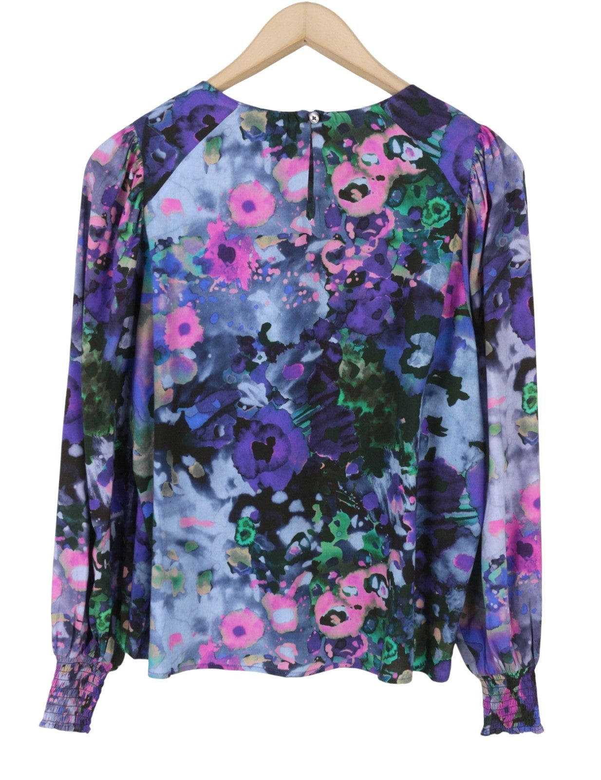 Desigual Blus Cairo Rep Women Blousecolourful Floral Print Long Sleeve