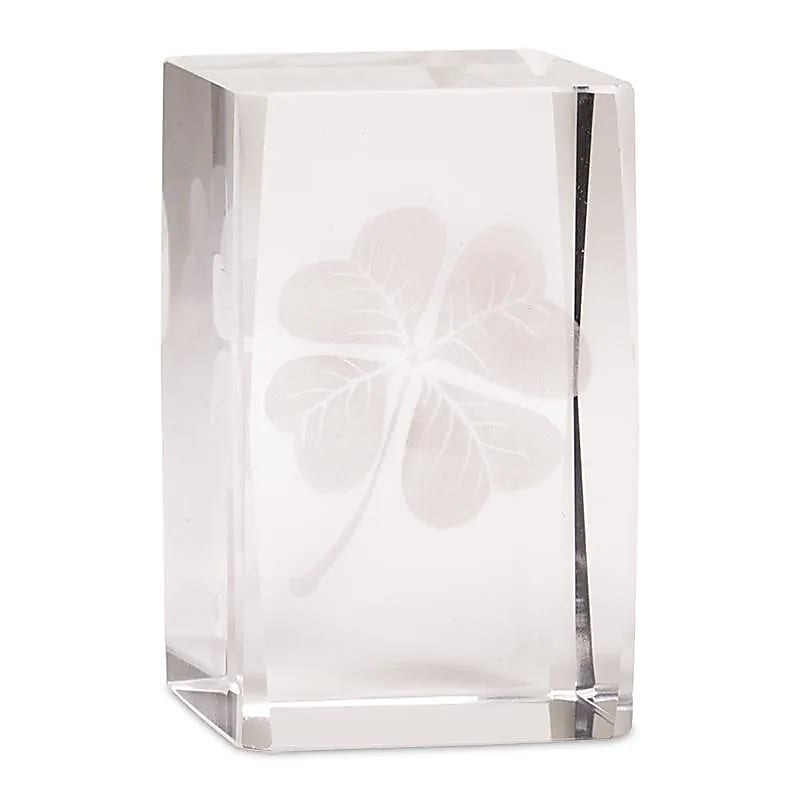 Crystal Laser Fourleaf Clover Aa Block - 8x5x5 Cm Set 2 Buc