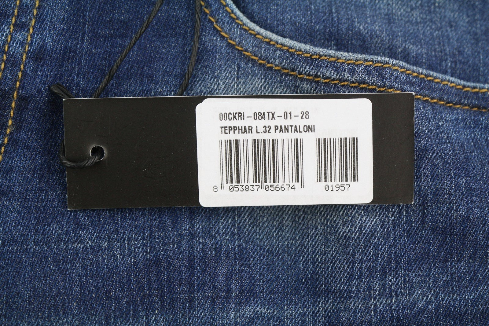 Diesel Tepphar 084tx Herre Jeansblå knurhår Faded Distress Skinny Fit