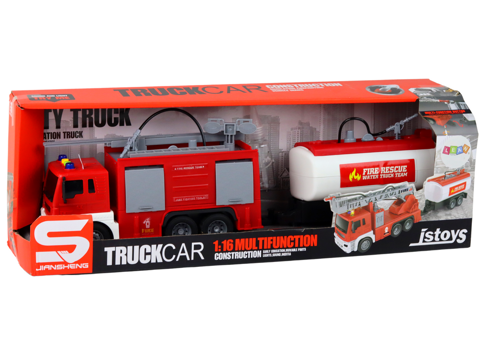 Fire Department With Trailer Fire Truck 1:16 Sounds Of Light