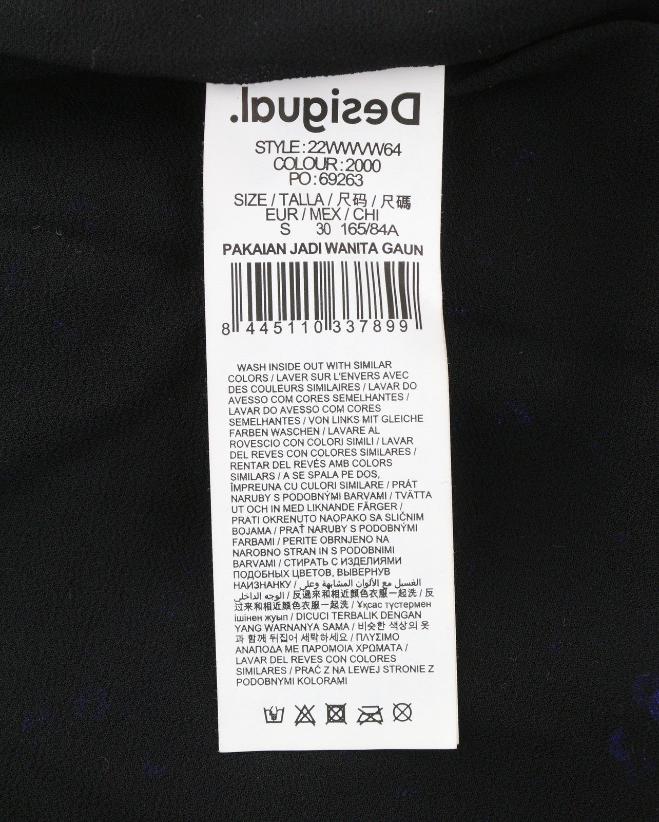 Desigual Saturno Women Dressblack Shiny Glitter Sequins A-line Mini