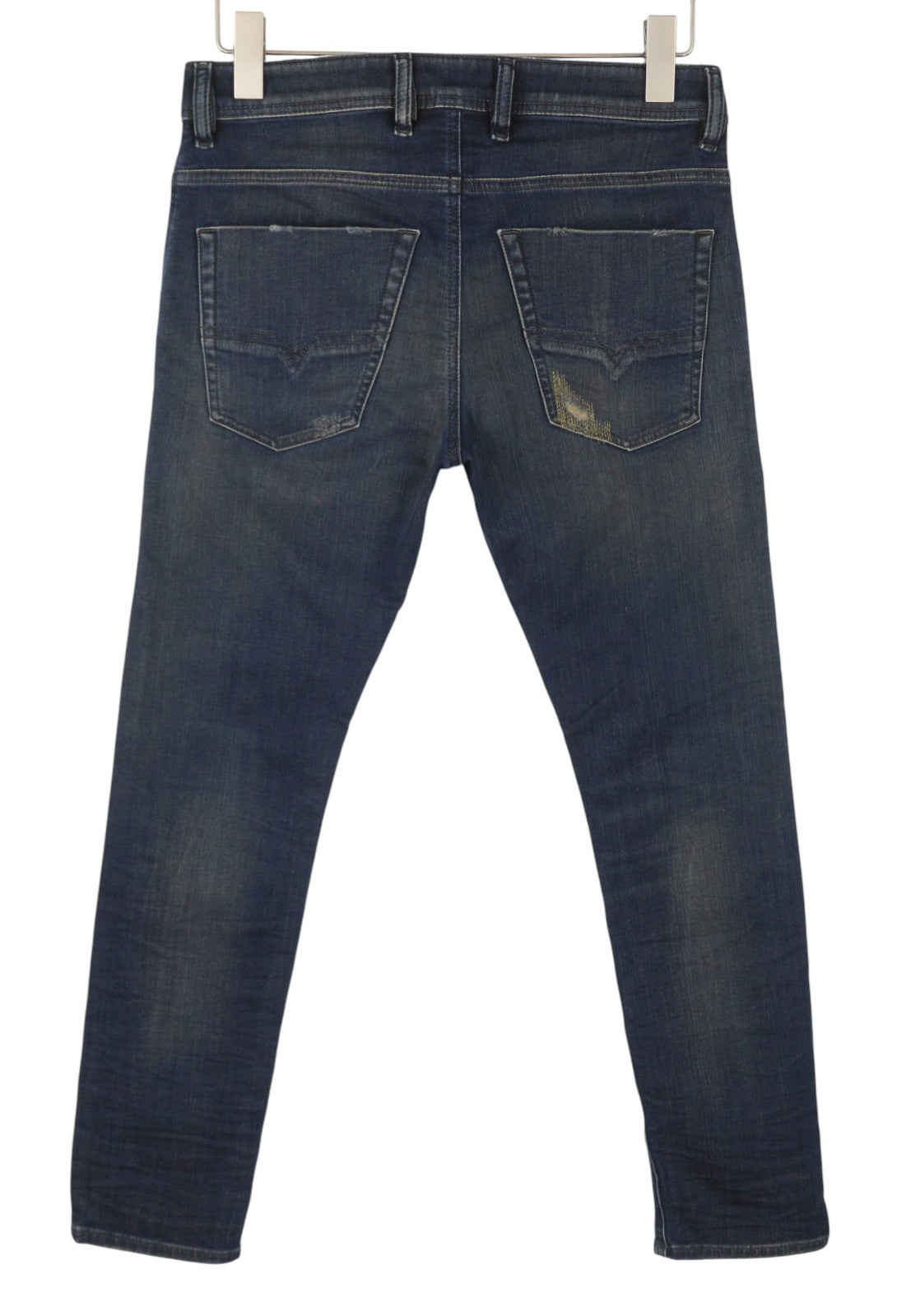 Diesel Krooley-x-t 0870z Hommes Jeansblue Délavé Brodé Slim Fit Jogg