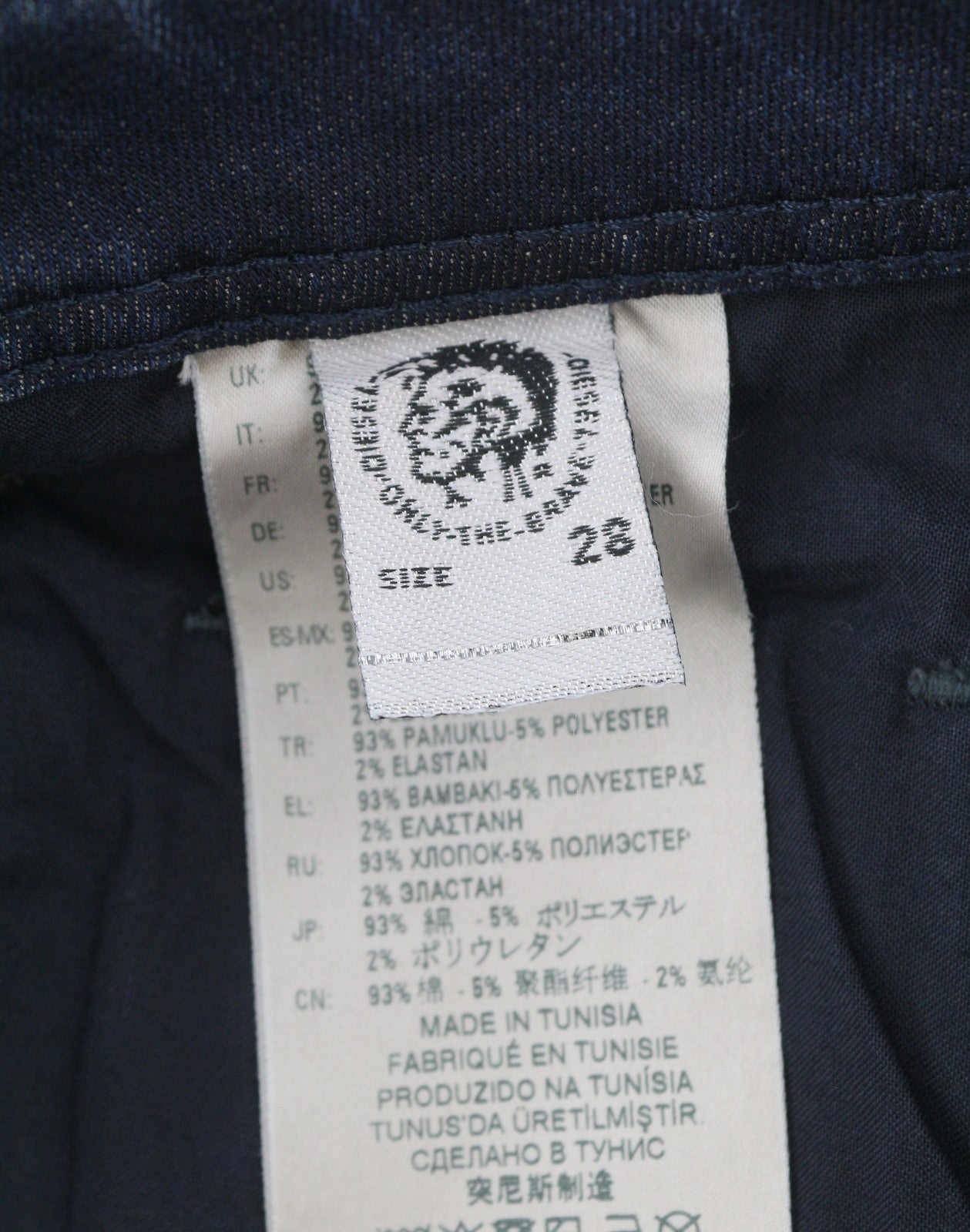 Diesel Krooley-x-t 0870z Hommes Jeansblue Délavé Brodé Slim Fit Jogg