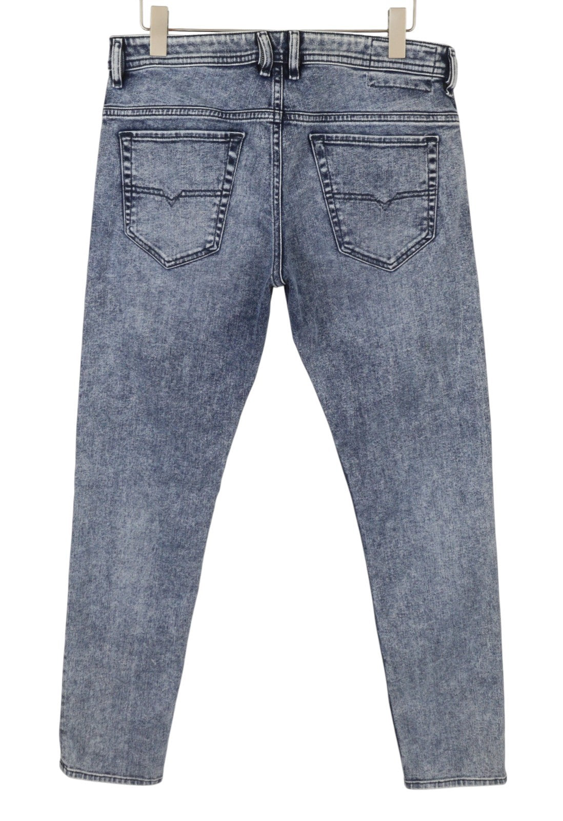 Diesel Mharky 083ay Men Jeansblue Faded Slim Fit Zip Fly Denim