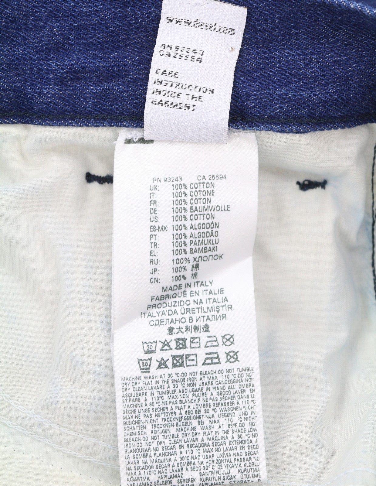 Diesel Mharky 0078f Men Jeansdark Blue Tapered Fit Button Fly Denim