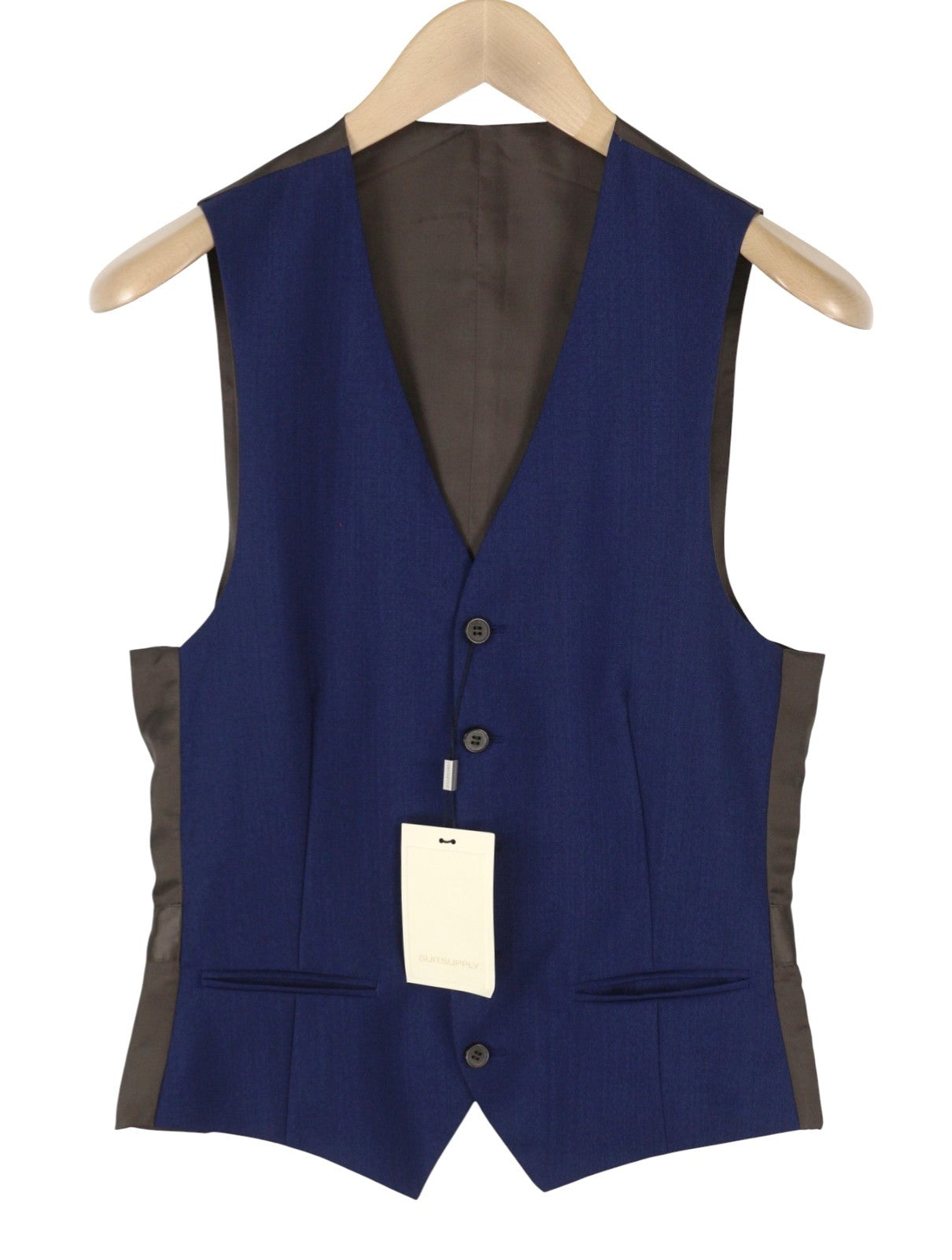 Suitsupply Ferrara Men Waistcoatblue Button-up Single Breasted Formal
