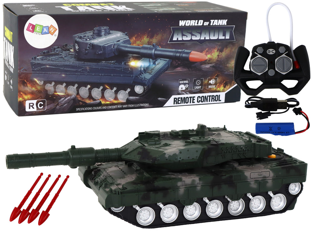 Diaľkovo ovládaný Rc Tank 27 Mhz Zelený