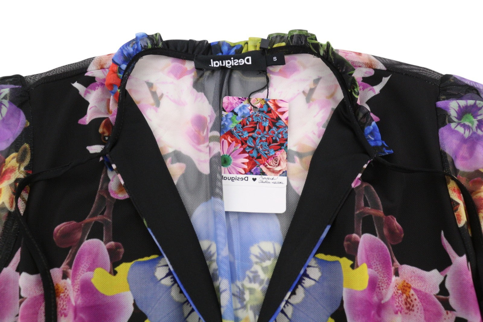 Desigual Leyon Women Dressmulticolor Floral Print Layered Skirt Mini