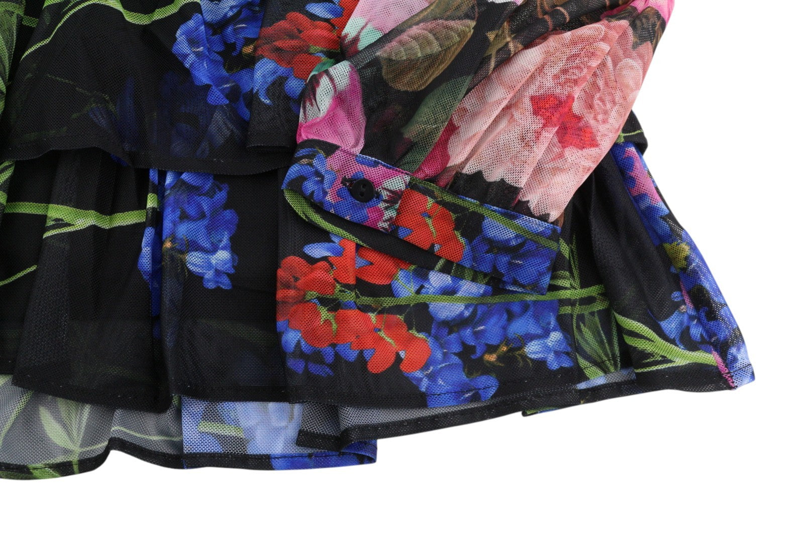 Desigual Leyon Women Dressmulticolor Floral Print Layered Skirt Mini