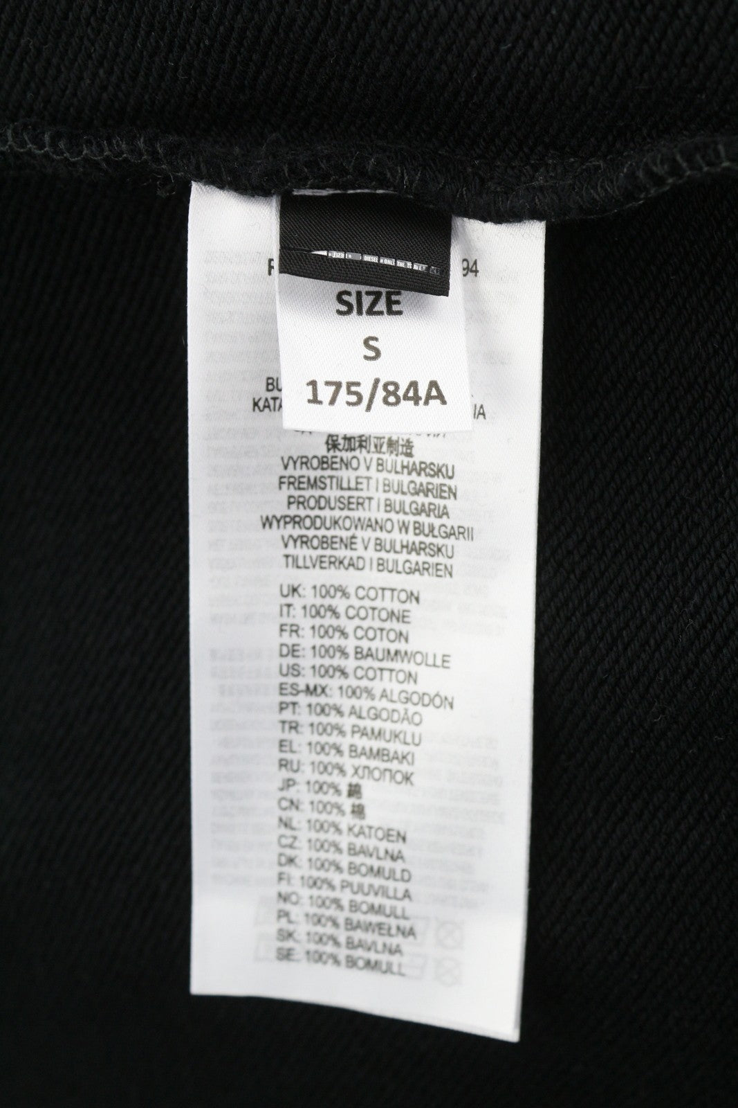 Diesel D-ilse-small Logo Femmes Dressblack Sweat À Capuche Kangourou Surdimensionné Rrp160