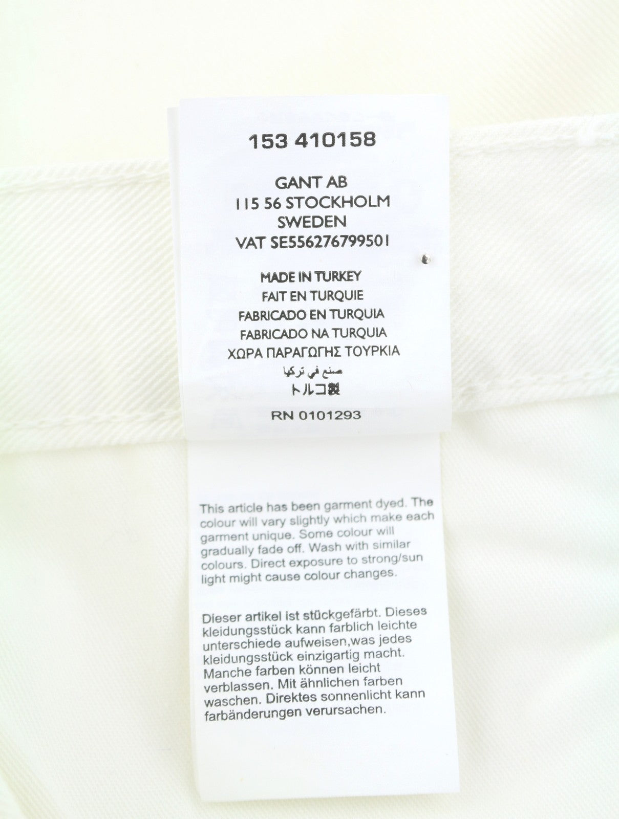 Gant Rugger Slacker Bianco Donna Jeansoff Bianco Distress Slim Fit