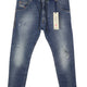 Diesel Krooley-ne 084tz Férfi Jeansblue bajusz Faded Distress Slim Jogg