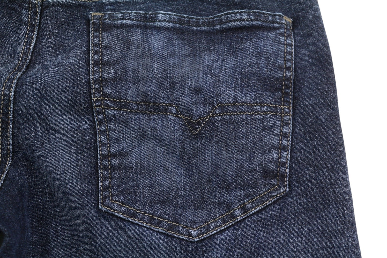 Diesel Stickker 0687m Uomo Jeansblu Baffi Super Slim Skinny Stretch