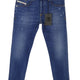 Diesel D-bazer 083az Férfi Jeansblue Faded Distress Tapered Stretch