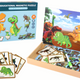 A Set Of Educational Magnetic Puzzles With Dinosaurs