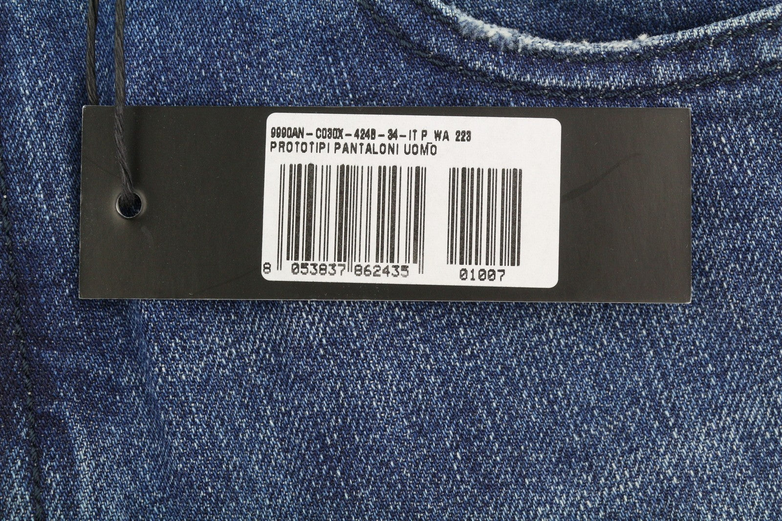 Diesel Mharky 080ah Men Jeansblue Whiskers Faded Distress Cropped