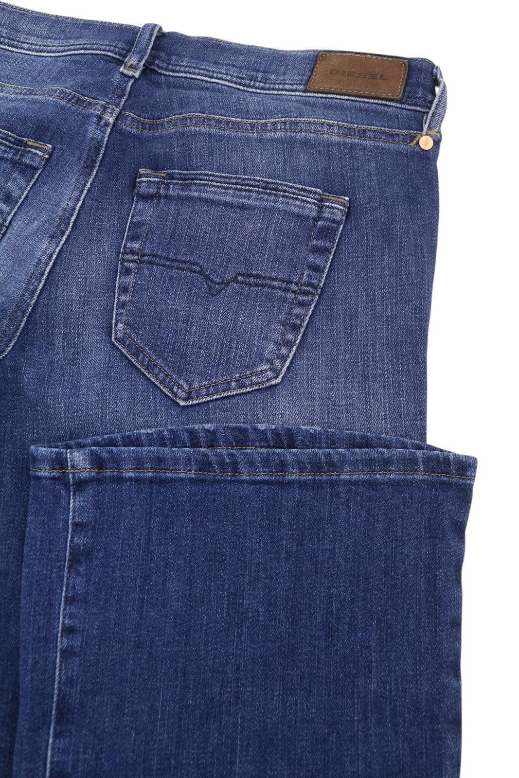 Diesel Lowleeh 084qj Femme Jeansbleu Slim Bootcut Taille Basse Stretch