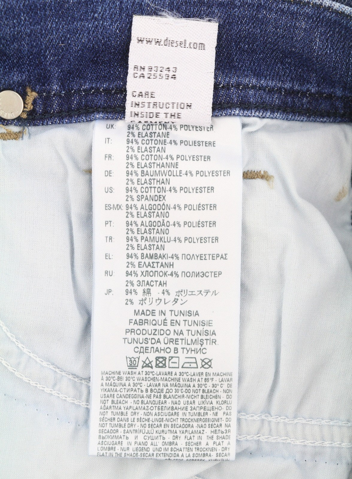 Diesel Lowleeh 084qj Femme Jeansbleu Slim Bootcut Taille Basse Stretch