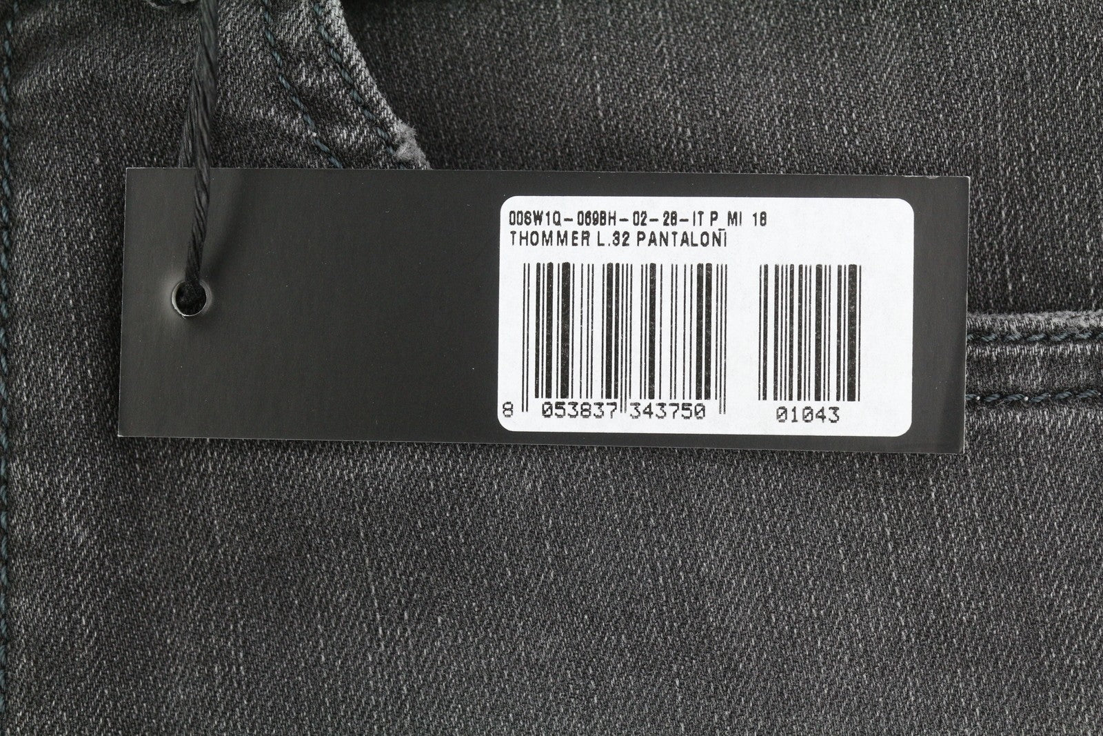 Diesel Thommer 069bh Herre Jeanssorte knurhår Faded Distress Slim Skinny