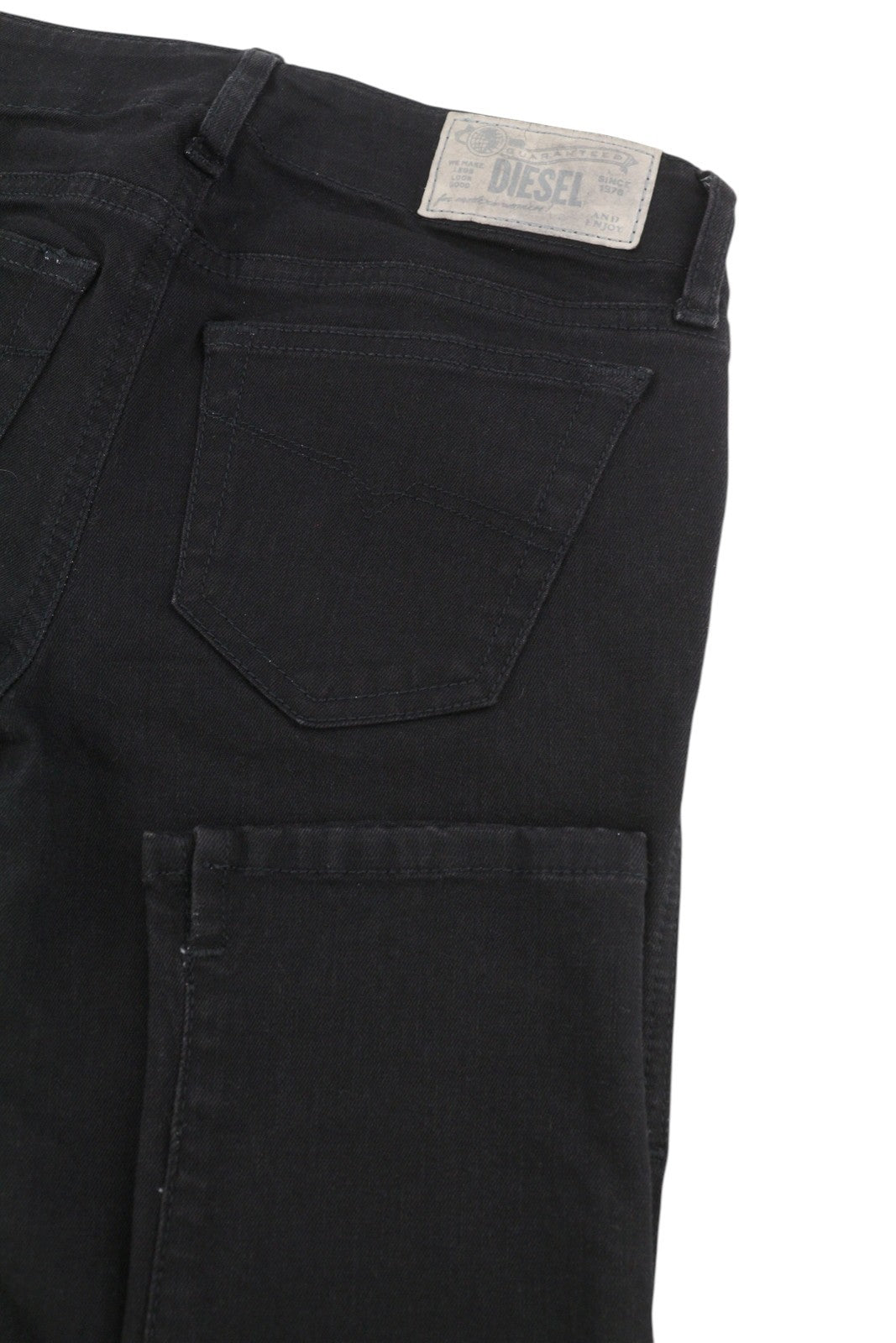 Diesel Grupee 0r84a Women Jeansblack Super Slim Skinny Low Waist