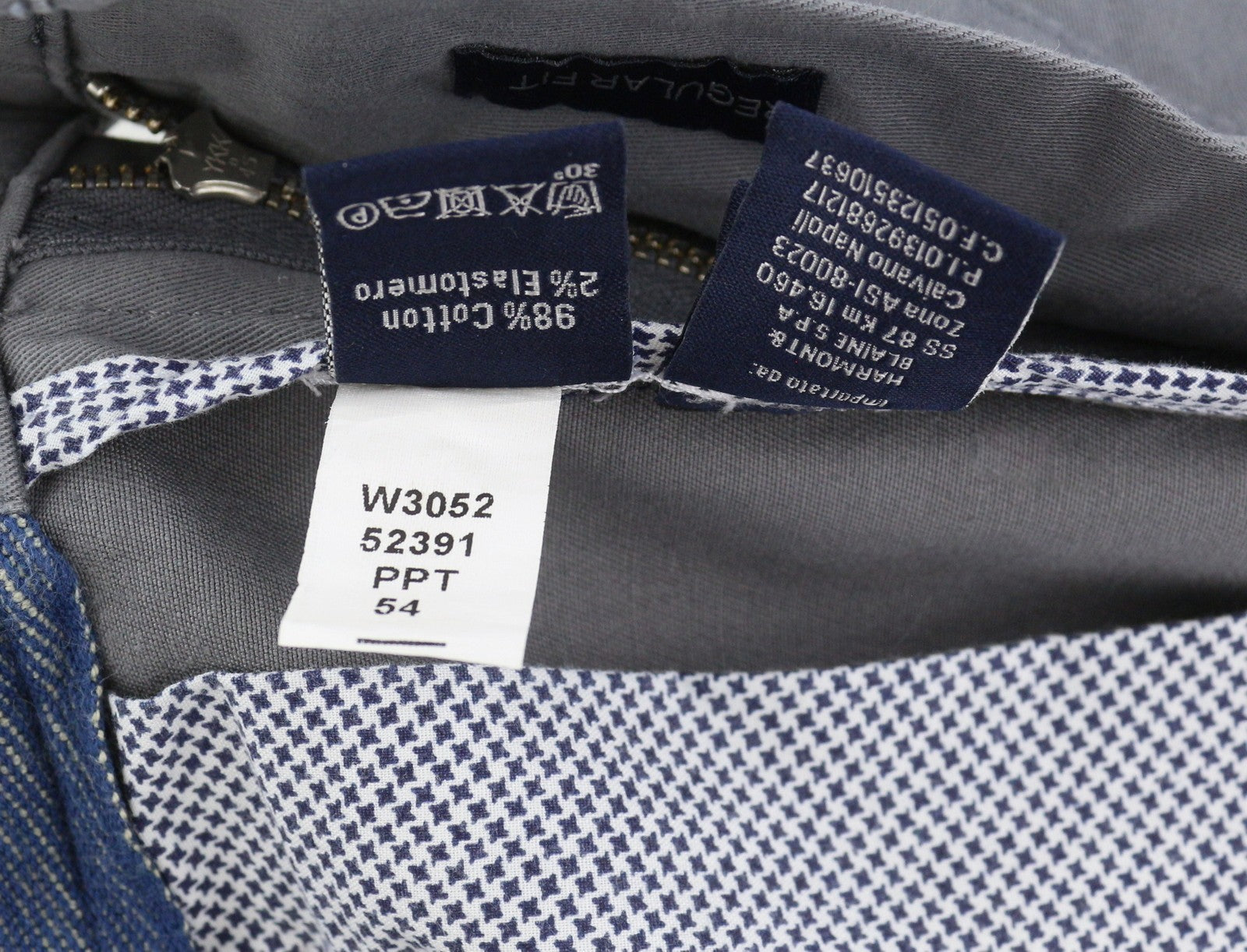 Harmont & Blaine Herrebukser 54grå Regular Fit Turn-up Chino