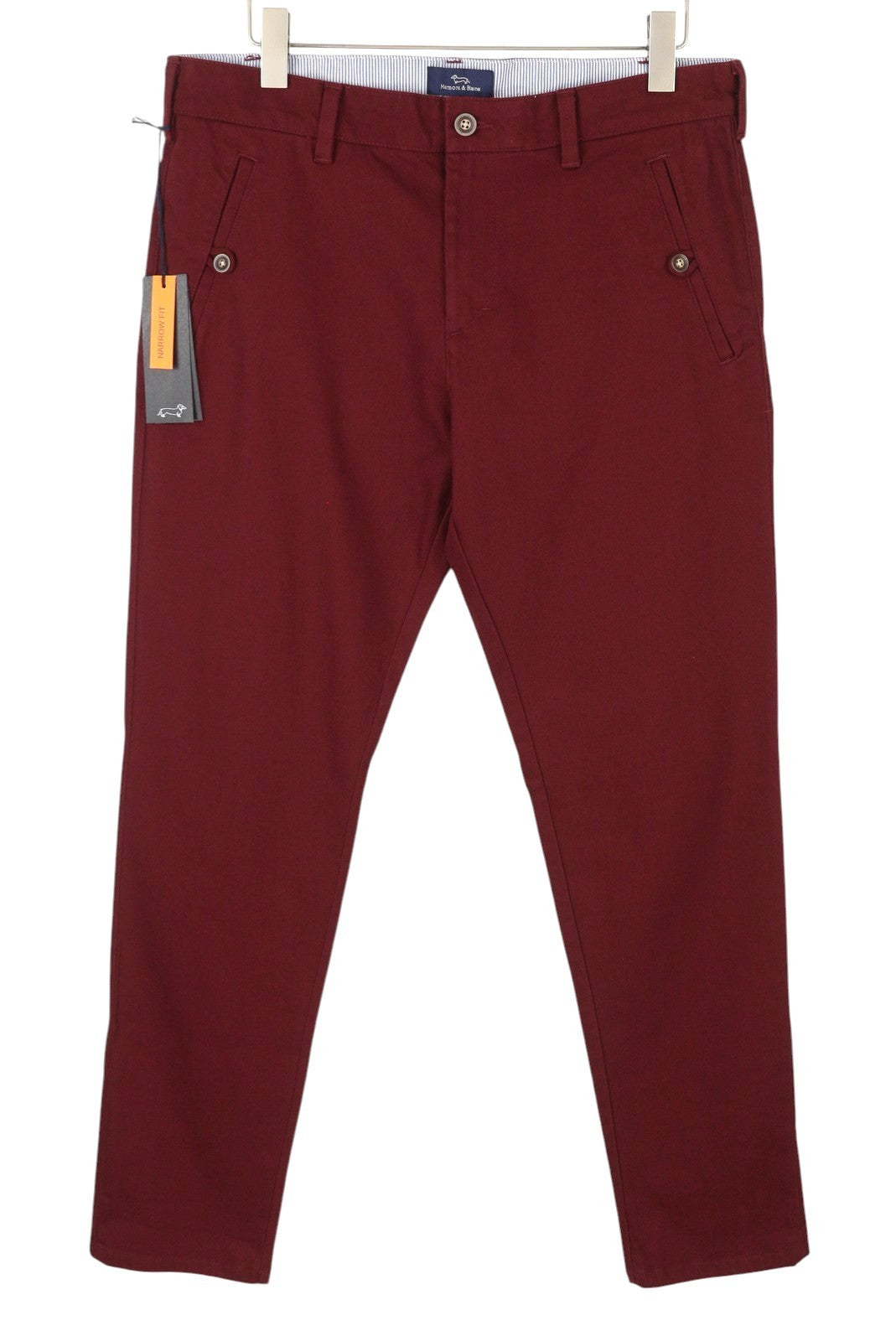 Harmont & Blaine Herrebukser 50burgundy Narrow Fit Zip Fly Chino