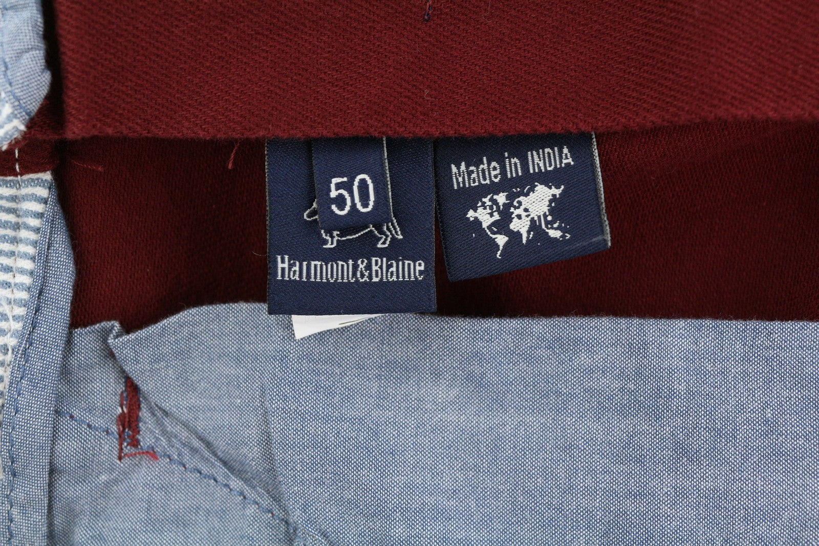 Harmont & Blaine Herrebukser 50burgundy Narrow Fit Zip Fly Chino
