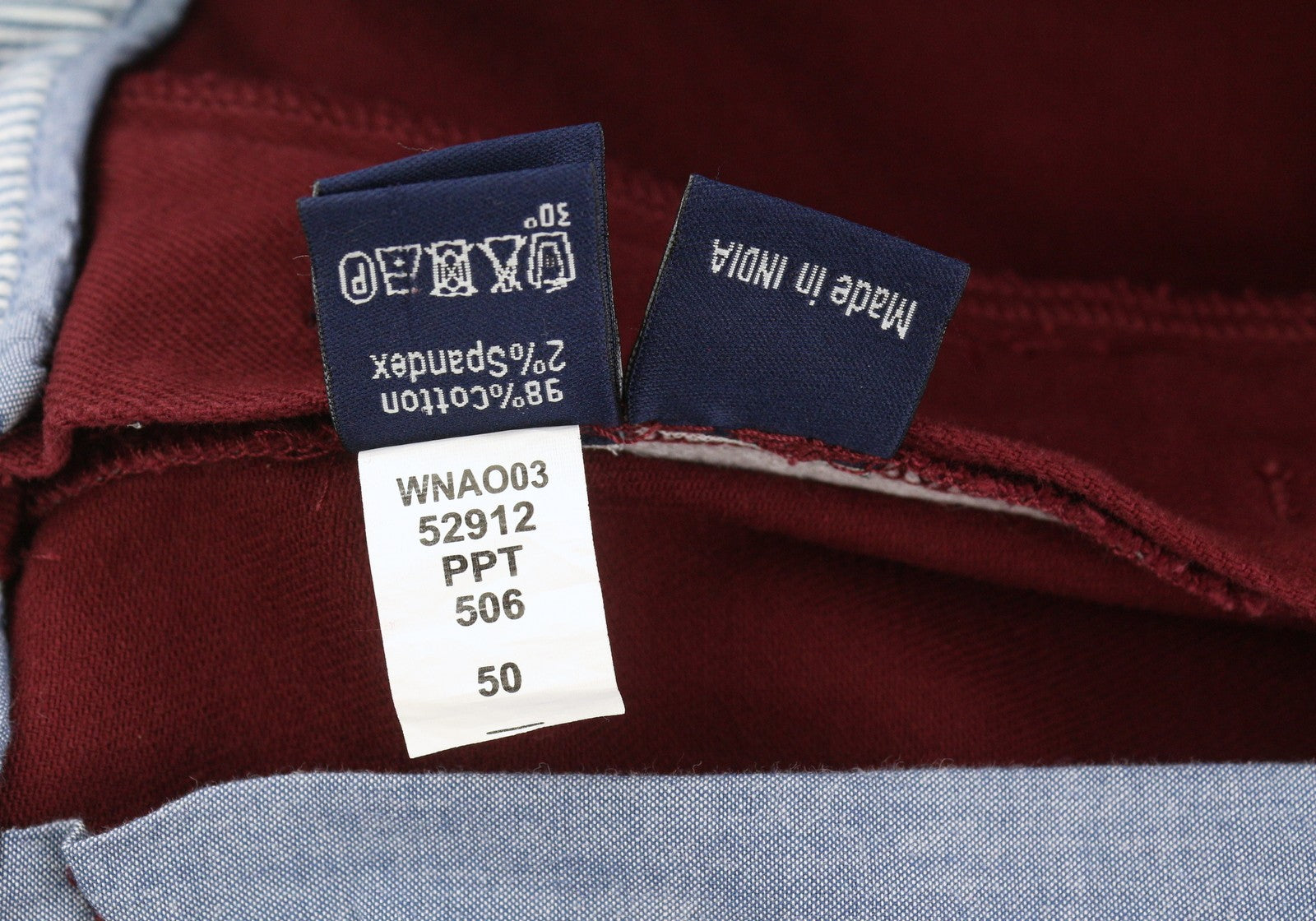 Harmont & Blaine Herrebukser 50burgundy Narrow Fit Zip Fly Chino