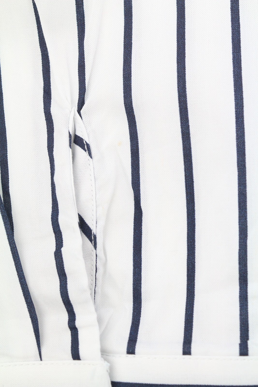 Camicia da uomo Scotch & Soda bianca gessata vestibilità lunga con bottoni e collo aperto