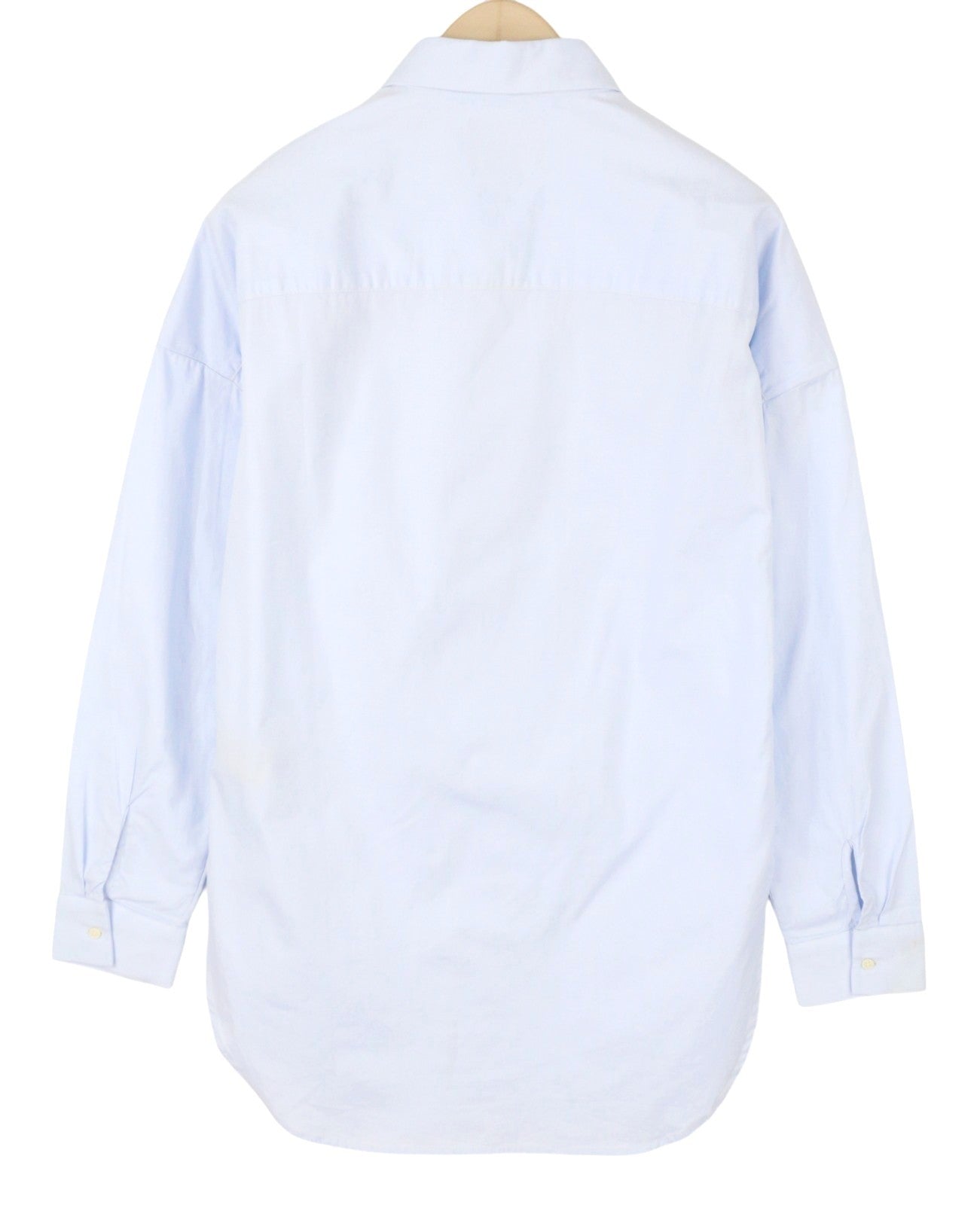Scotch & Soda Chemise Homme Bleu Clair Coton Coupe Longue Boutonnée Col Ouvert