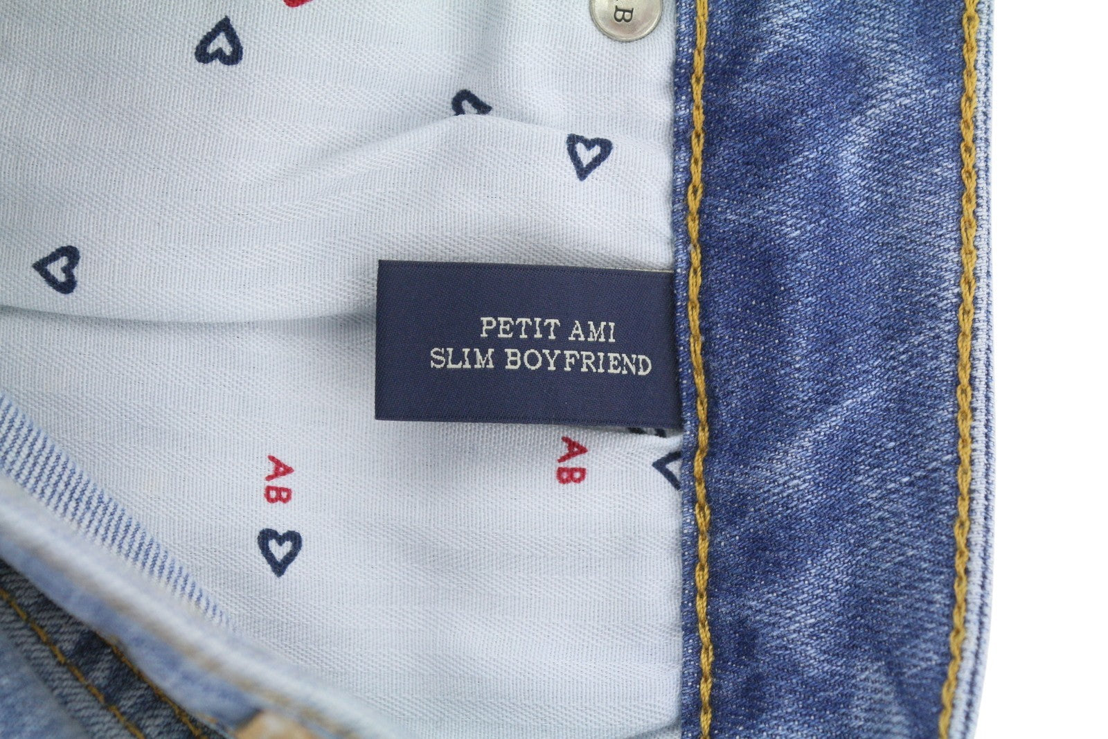 Scotch & Soda Dame Jeansblå knurhår Falmet Petite Slank kæreste