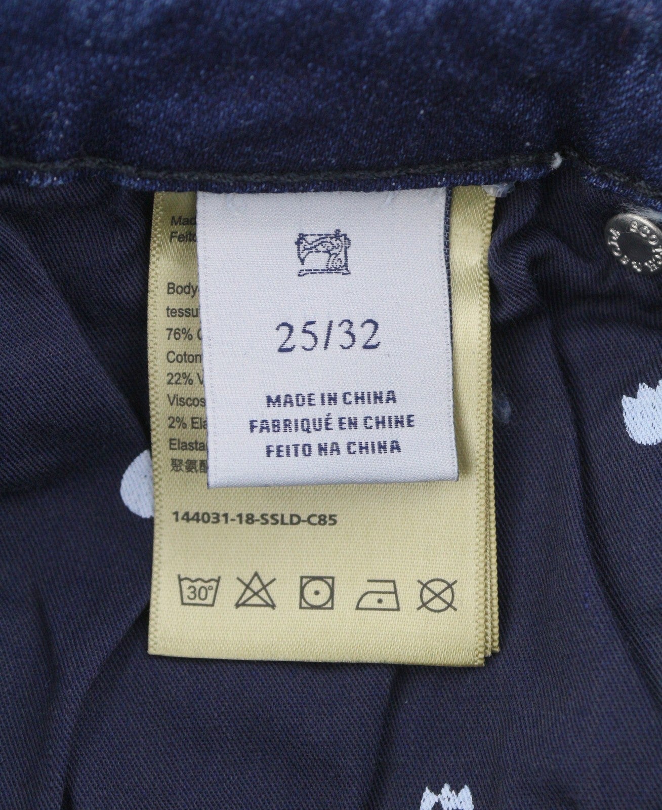 Scotch & Soda Damen Jeans, Blue Whiskers, Faded Distress Hems, Bootcut-Passform