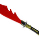 Glowing Red Machete Battle Weapon