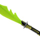 Glowing Yellow Machete Battle Weapon