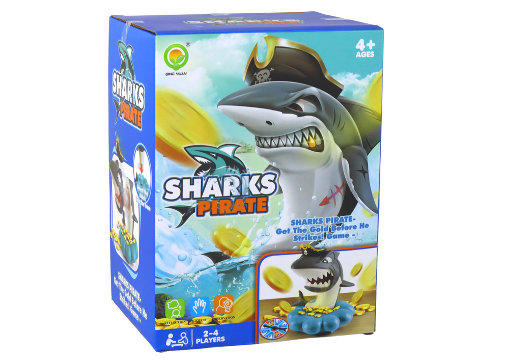 Arcade Game Shark Pirate Exploding Coins Drawing Wheel
