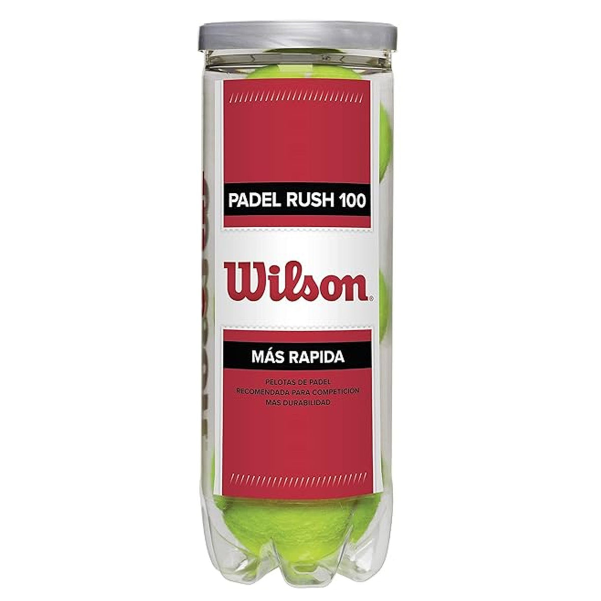 Tube 3 Padel Balls Wilson Rush 100