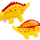Plush Dinosaur Pencil Case Storage Box Pendant Yellow