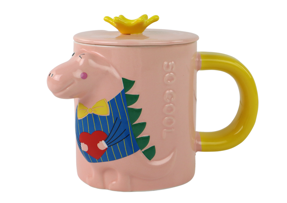 Dinosaur Pink Dinosaur Infuser Mug 400 Ml