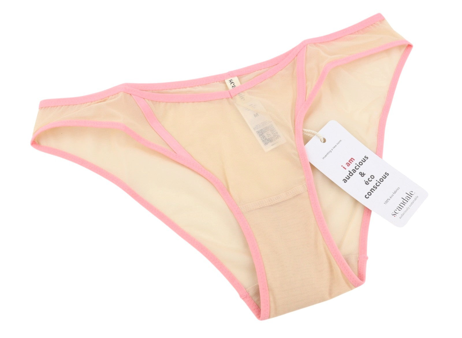 Scandale La Culotte Sleek-nude A14 Women Pantiestransparent Mesh 2pc