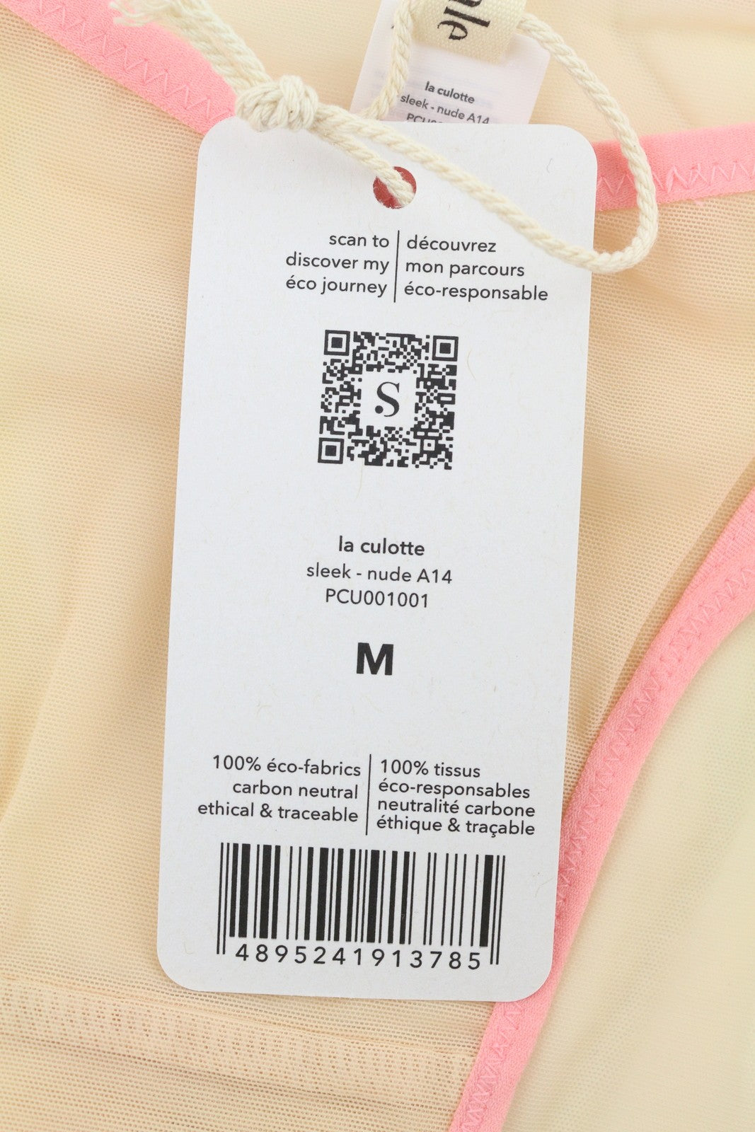 Scandale La Culotte Sleek-nude A14 Women Pantiestransparent Mesh 2pc