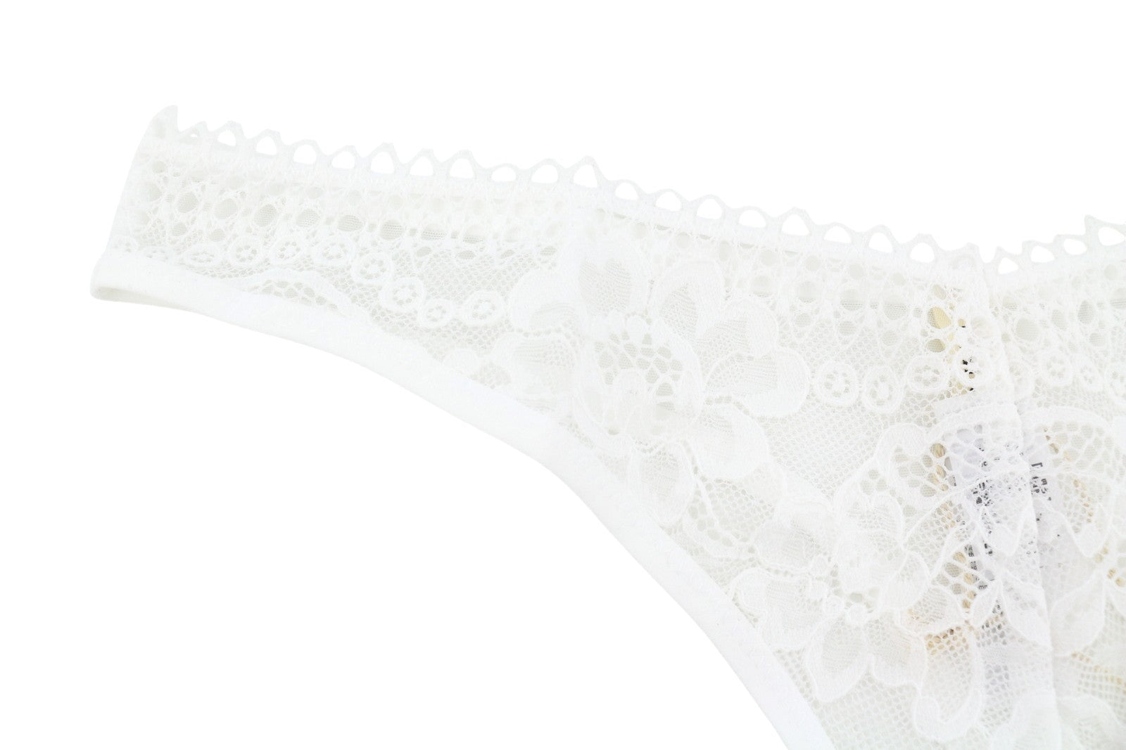 Scandale Le String Sensual-undyed Women Pantieswhite Delicate Lace Insert