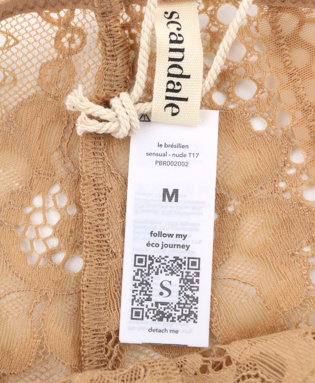 Scandale Le Bresilien Sensual-nude T17 Femme Lot de 3 culottes dentelles brésiliennes