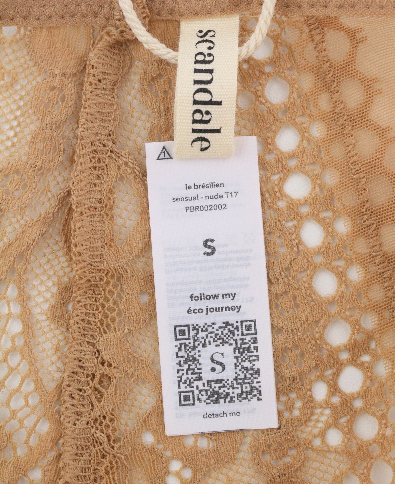 Scandale Le Bresilien Sensual-nude T17 Culotte Femme Lacets Brésiliens Insert