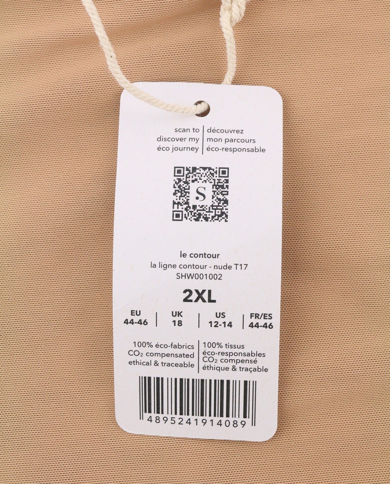 Scandale La Ligne Contour-nude T17 Women Panties 2xl Firming Panel Lace Trimmed