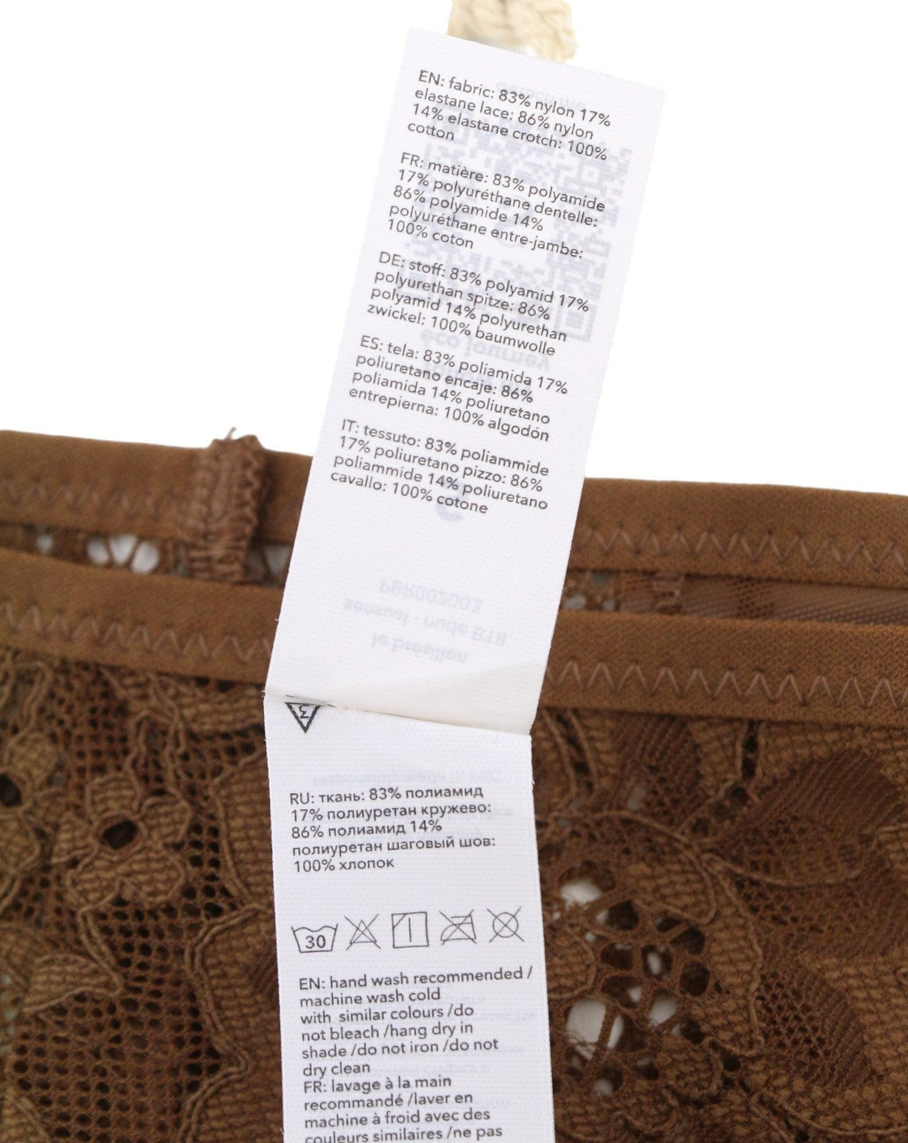 Scandale Le Bresilien Sensual-nude B18 Women Pantiesbrown Laces 3-pack