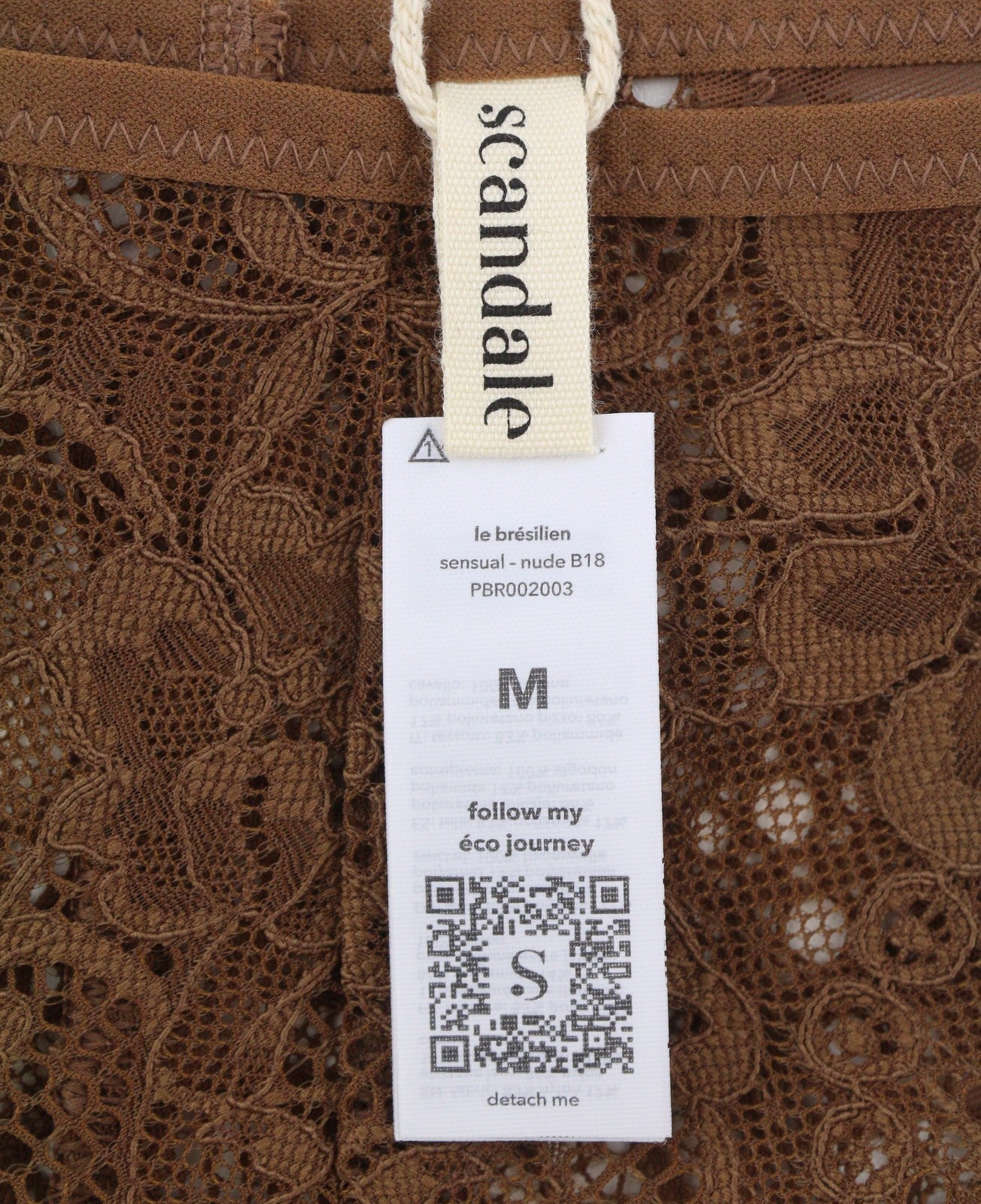 Scandale Le Bresilien Sensual-nude B18 Women Pantiesbrown Laces 3-pack