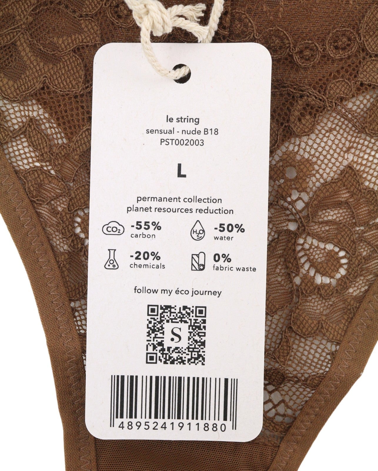 Scandale Le String Sensual-nude B18 Femme Culottesbrun Dos Transparent 2-pack