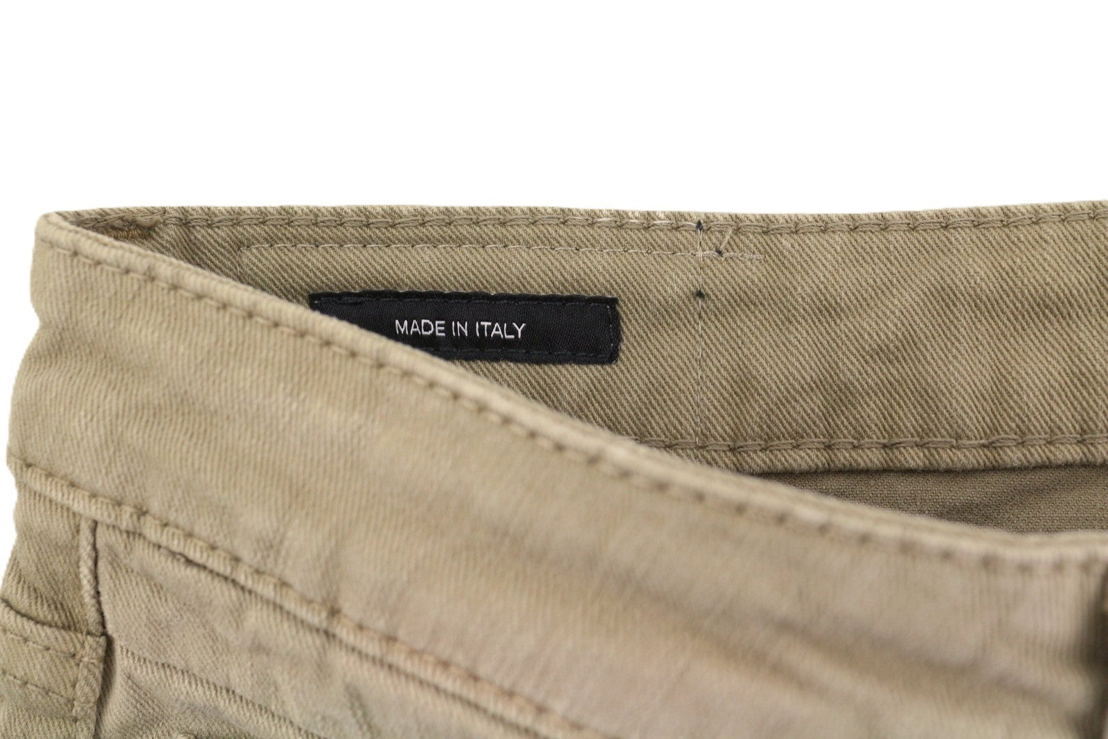 R13 Boy Straight Femme Jeans 27 Pebble Stretch Cropped Beige Délavé
