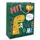 Green Dinosaur Paper Gift Bag 32cm X 26cm X 10cm